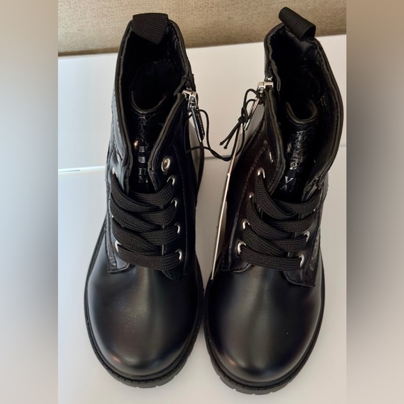 Vince Camuto Black Lace-up with Zipper Boots - Picture 7 of 7